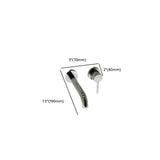 Nickel Finish Low Arc Wall Mounted Faucets with Aerator Image - 12