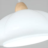 Nordic 3-Light Dome Wood LED Island Ceiling Light Image - 8