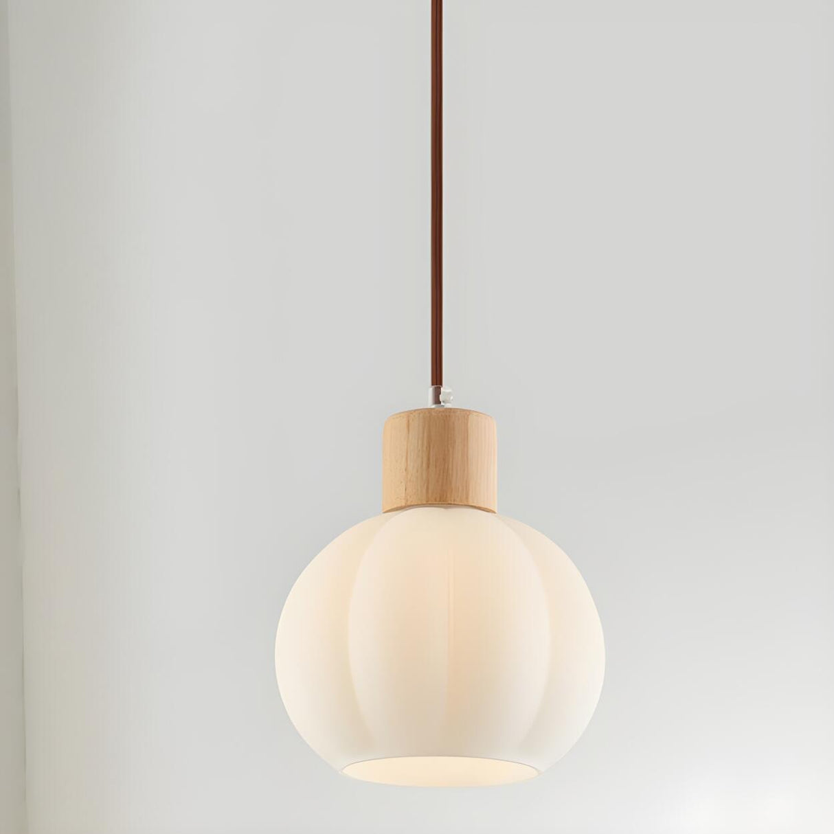 Nordic 3-Light Globe Wooden Island Pendant Light Image - 9