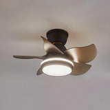 Nordic 5 Blade Simple Modern Ceiling Fan with Light Image - 2