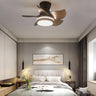 Nordic 5 Blade Simple Modern Ceiling Fan with Light Image - 3