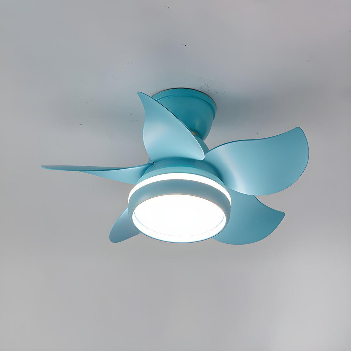 Nordic 5 Blade Simple Modern Ceiling Fan with Light Image - 9