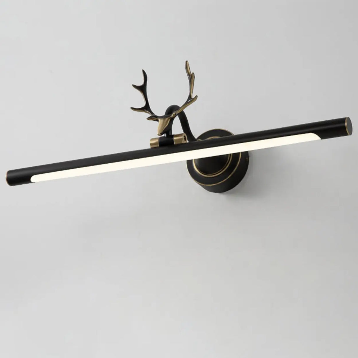 Nordic Antler Metal Bathroom Black LED Vanity Lights Image - 12