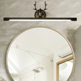 Nordic Antler Metal Bathroom Black LED Vanity Lights Image - 23