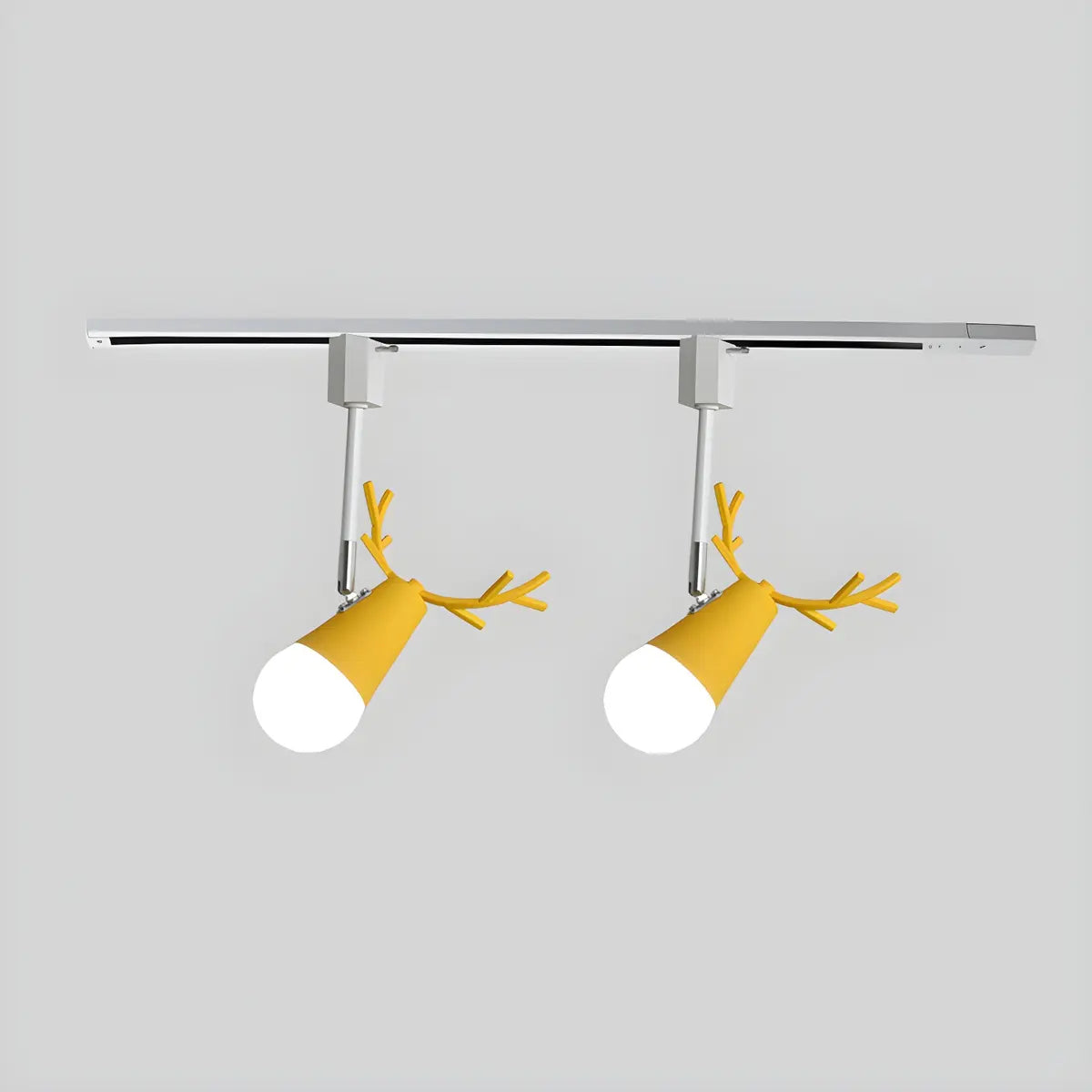 Nordic Antler Wood Ceiling Multi-Color Track Light Image - 13