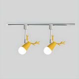 Nordic Antler Wood Ceiling Multi-Color Track Light Image - 13