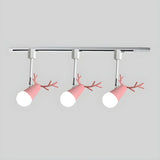 Nordic Antler Wood Ceiling Multi-Color Track Light Image - 20