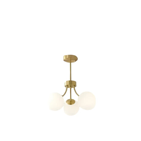 Nordic Arm Globe Living Room Gold 8-Light Chandelier Image - 2