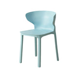 Nordic Armless Stackable Acrylic Wingback Dining Chair Image - 59