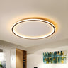 Nordic Black Disc Dimming LED Flush Mount Ceiling Light Image - 1