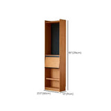 Nordic Casual Wood Living Room Brown Display Cabinet Image - 19