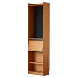 Nordic Casual Wood Living Room Brown Display Cabinet Image - 7