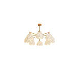 Nordic Ceiling Floral Gold Metal Living Room Chandelier Image - 2