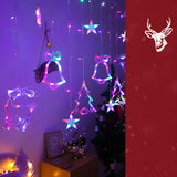 Nordic Christmas Tree and Deer Starry String Lights Image - 10