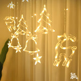 Nordic Christmas Tree and Deer Starry String Lights Image - 11