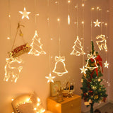 Nordic Christmas Tree and Deer Starry String Lights Image - 4