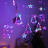 Nordic Christmas Tree and Deer Starry String Lights Image - 6