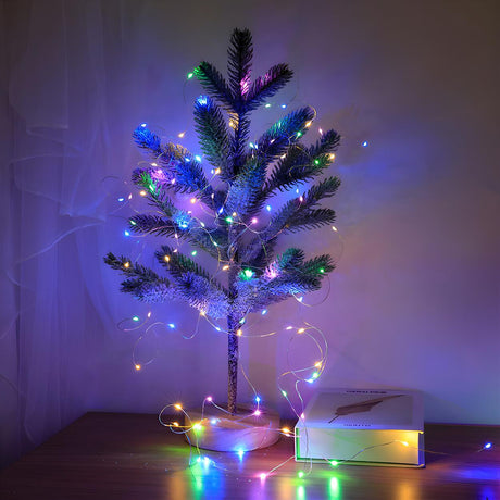 Nordic Christmas Tree LED Starry White String Light Image - 1