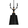 Nordic Colorful Metal Bucket Antler Kids Room Pendant Light Image - 3