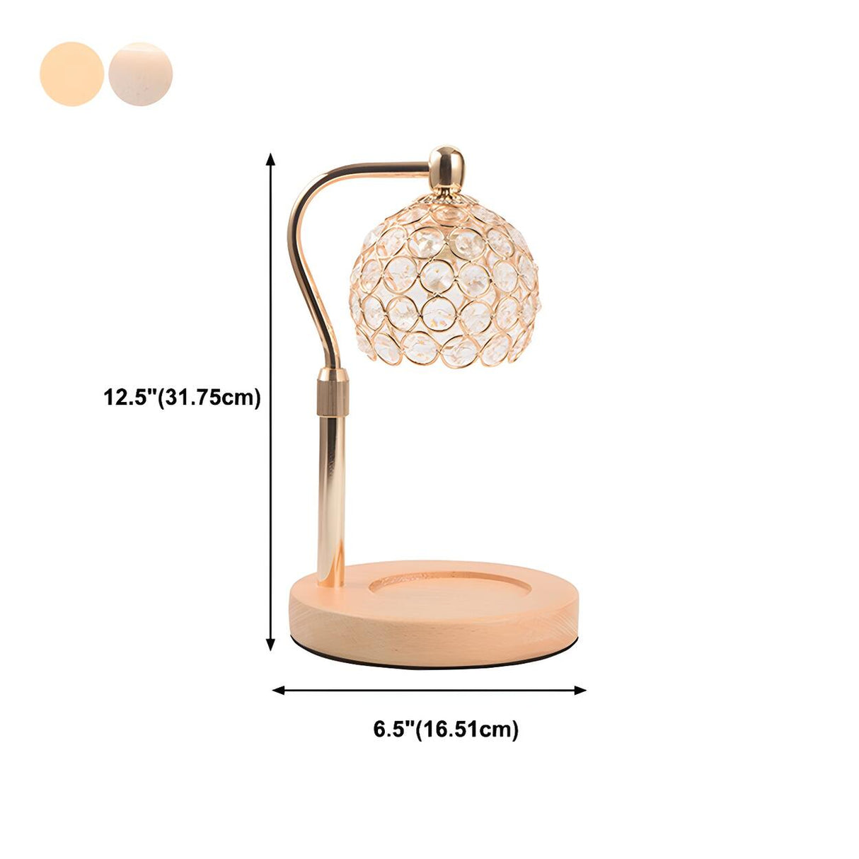 Nordic Crystal Ball Aromatherapy Melting Wax Table Lamp 