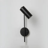 Nordic Cylinder Iron Bedside Mini Reading Wall Lamp Image - 9