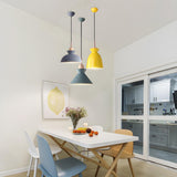 Nordic Dining Room Geometric Multi-Color Pendant Lights Image - 16