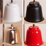 Nordic Fashion Golden Bell Shade Wooden Base Table Lamp Image - 10