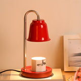 Nordic Fashion Golden Bell Shade Wooden Base Table Lamp Image - 7