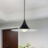 Nordic Flared Modern Glossy Metal Cone Pendant Light Image - 4