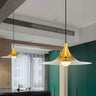 Nordic Flared Modern Glossy Metal Cone Pendant Light Image - 9