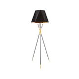 Nordic Geometric Tripod Black Metal LED Floor Lamp Image - 3