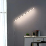 Nordic Iron LED Silica Gel Strip Bedroom Floor Lamp Image - 16