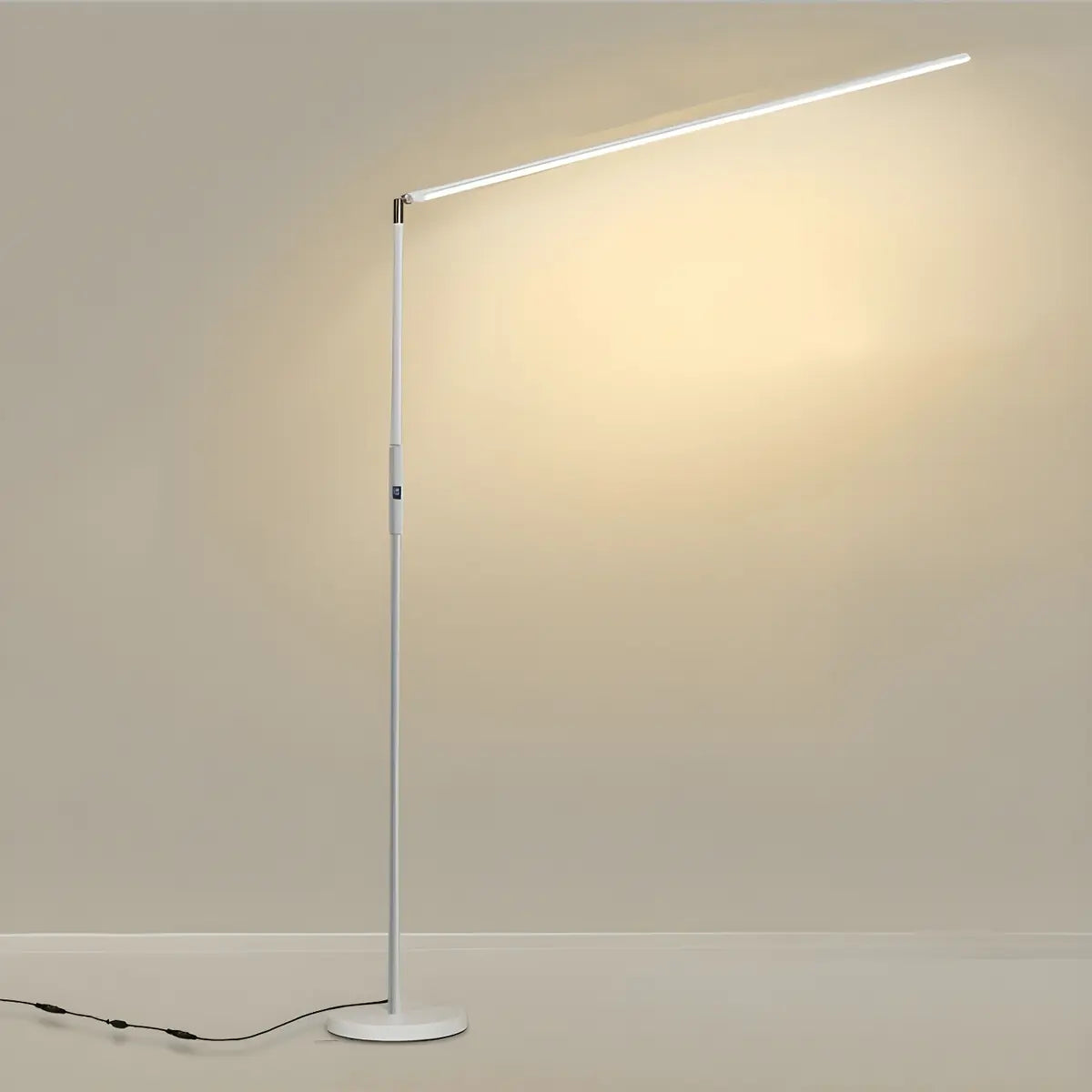 Nordic Iron LED Silica Gel Strip Bedroom Floor Lamp Image - 3