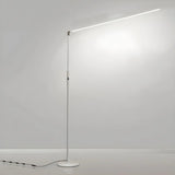 Nordic Iron LED Silica Gel Strip Bedroom Floor Lamp Image - 6