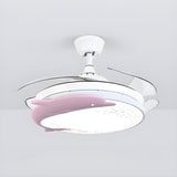 Nordic Kids Room Dolphin LED Ceiling Fan with Light Image - 10