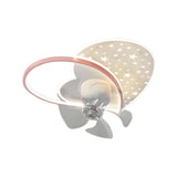 Nordic Kids Room Star-Shaped Ceiling Fan with Light Image - 9