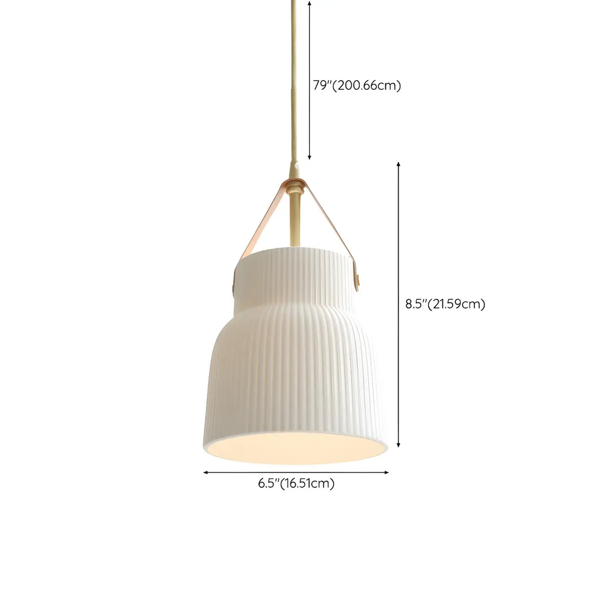 Nordic Living Room White Ceramics Cylinder Pendant Light 