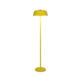 Nordic Metallic Dome Yellow Living Room Floor Lamp Image - 3