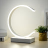 Nordic Minimalist Half Moon Aluminum LED Table Lamp Image - 7