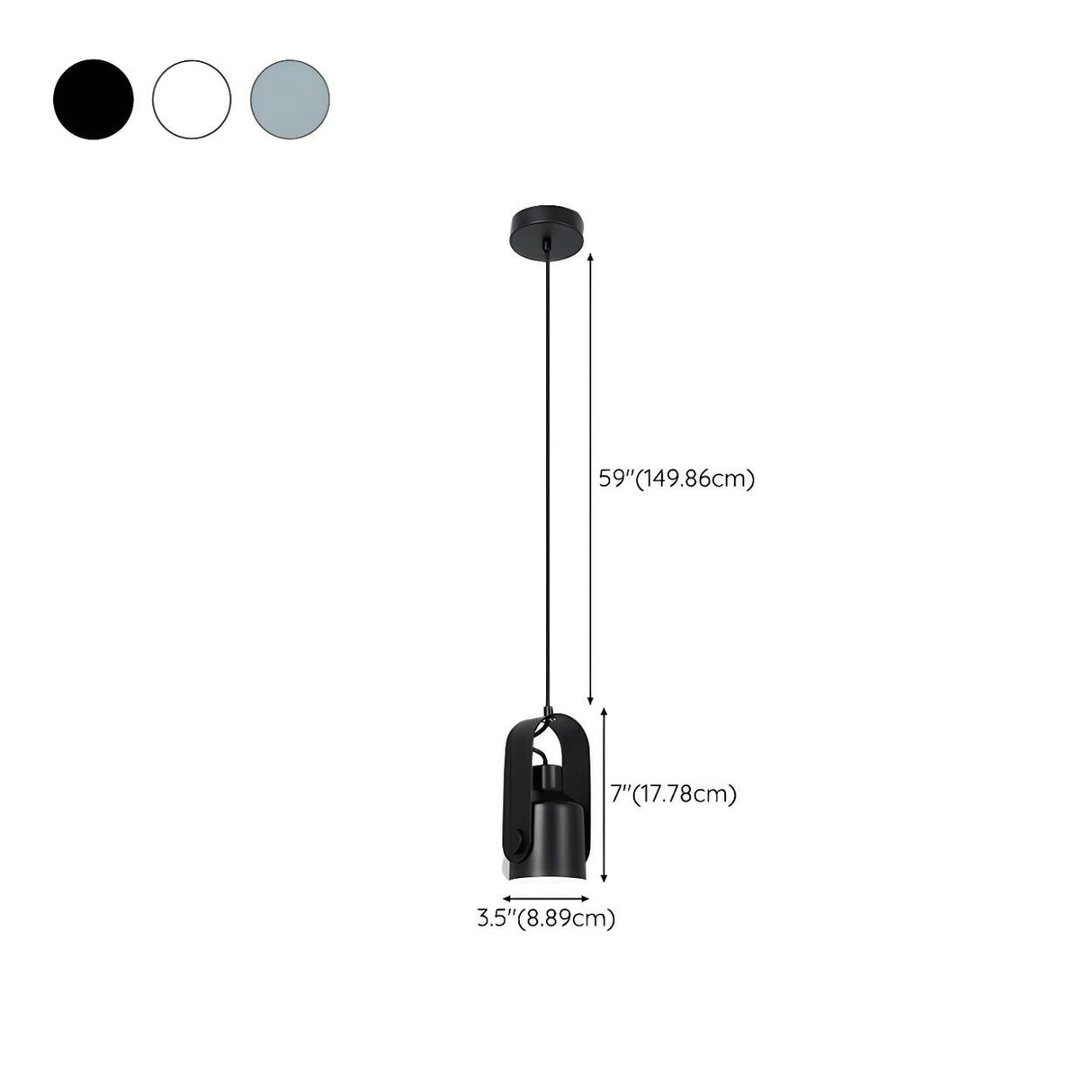 Nordic Minimalist Kettle Metal Bedroom Pendant Light 