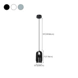 Nordic Minimalist Kettle Metal Bedroom Pendant Light #size