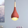 Nordic Modern Ceramic Teardrop Green Pendant Light Image - 10