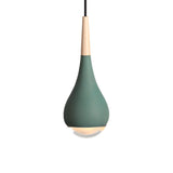 Nordic Modern Ceramic Teardrop Green Pendant Light Image - 4