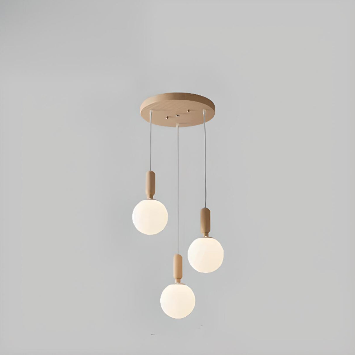 Nordic Modern Multi-Light Globe Stairwell Pendant Light Image - 3