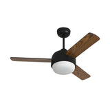 Nordic Simple 3-Blade Bedroom Ceiling Fan With Light Image - 5