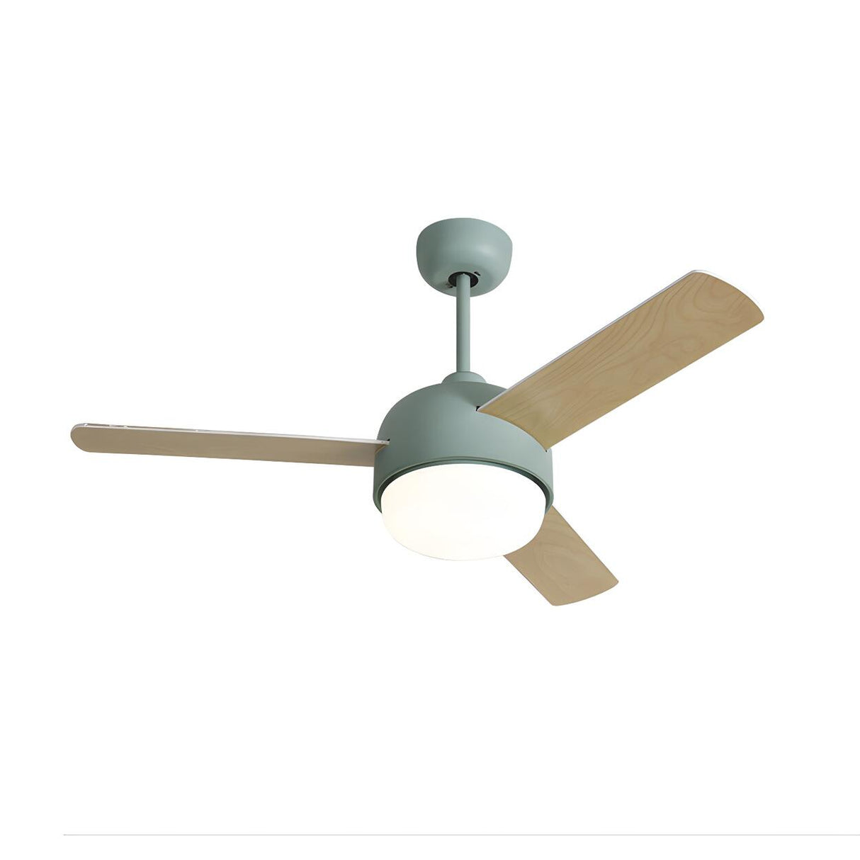 Nordic Simple 3-Blade Bedroom Ceiling Fan With Light Image - 6