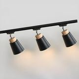 Nordic Simple Iron Cone Living Room Track Light White Image - 17