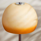 Nordic Simple Macaron Dome Glass Shade Metal Table Lamp Image - 9