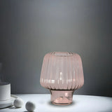 Nordic Simple Mushroom Glass Decor Bedroom Table Lamp Image - 14