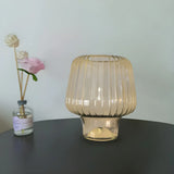 Nordic Simple Mushroom Glass Decor Bedroom Table Lamp Image - 15